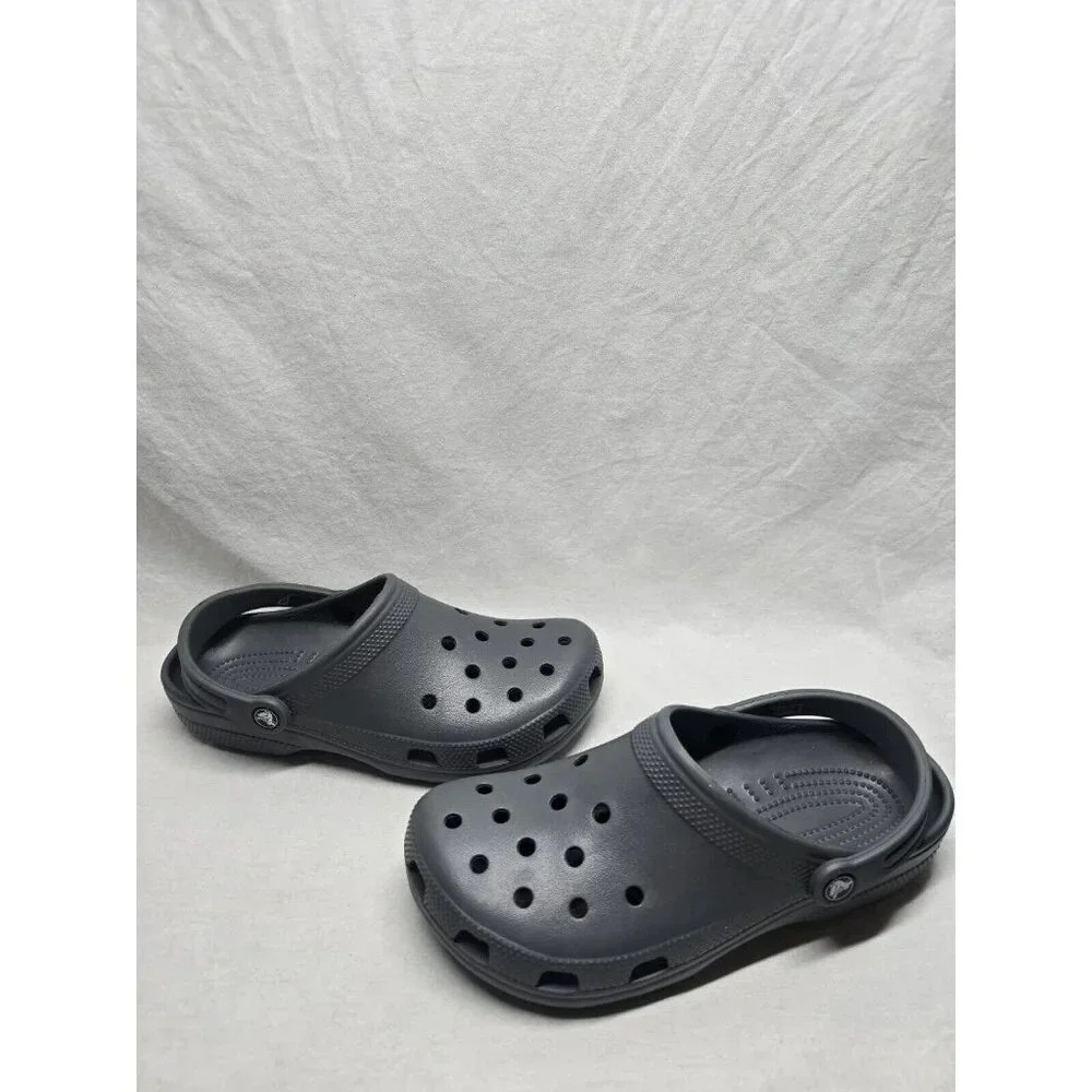 Unisex Classic Clog Dark Gray- Mens 8 Womens 10 US Size